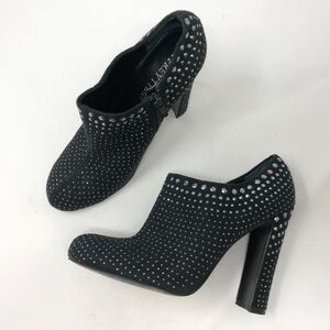 Jeffrey Tyler Black Bedazzled Annie Booties 8.5